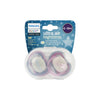 Avent Ultra Air Soother Glow 6-18m 2Pcs-F376/14(PA260)