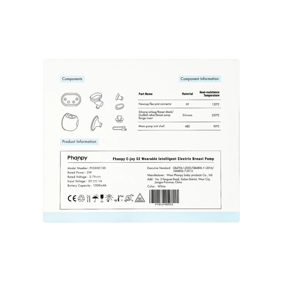 55145-Phanpy E-Joy-S2 Wearable Electric Breast Pump +2