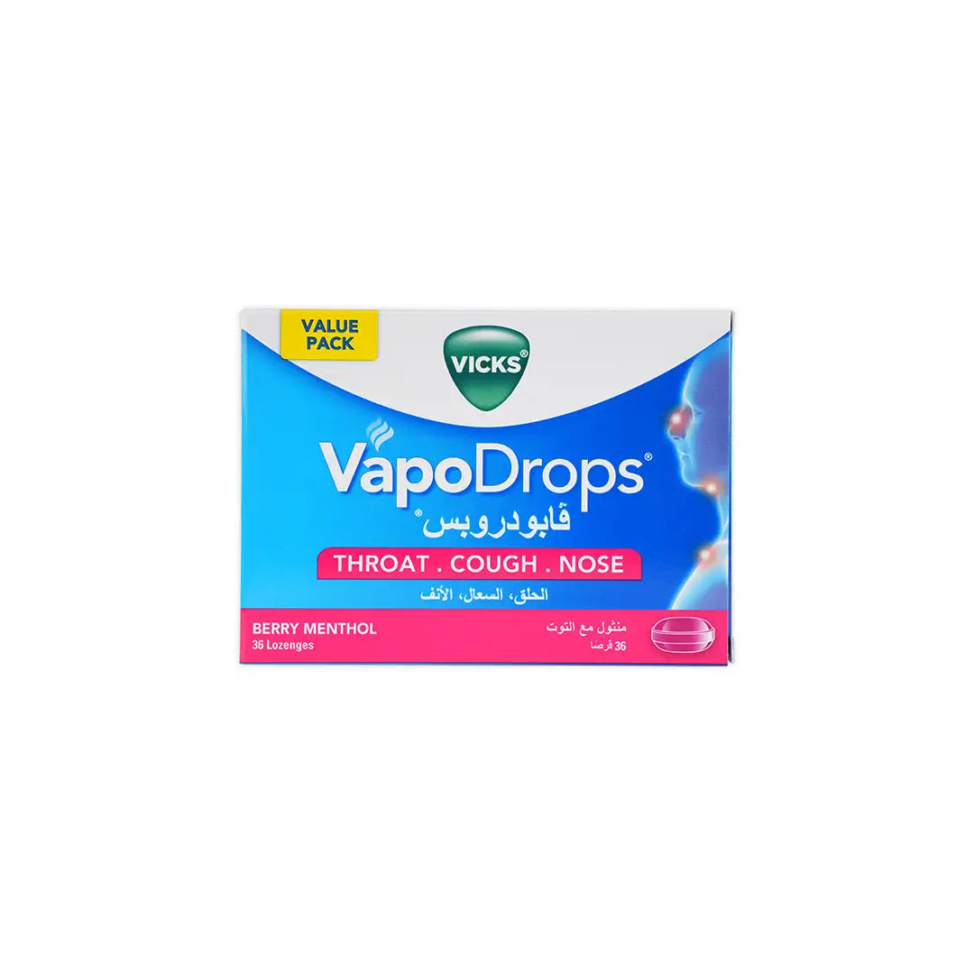 55148-Vicks Vapodrops Berry Menthol 36pcs