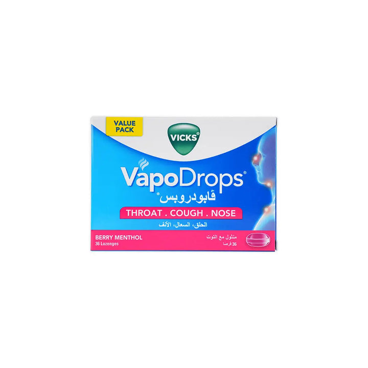 55148-Vicks Vapodrops Berry Menthol 36pcs