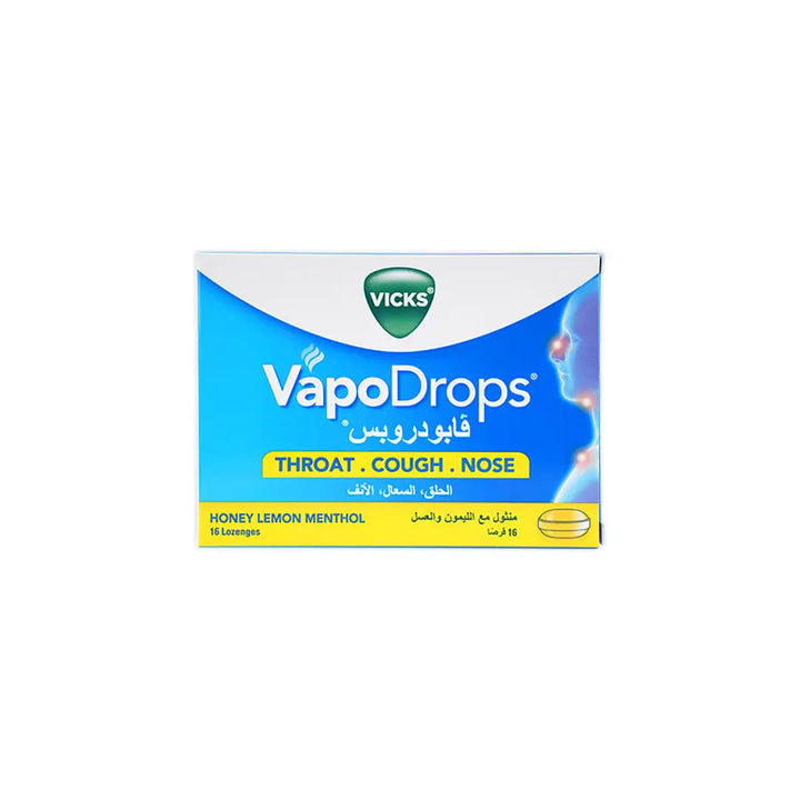 55151-Vicks Vapodrops Honey Lemon Menthol 16pcs