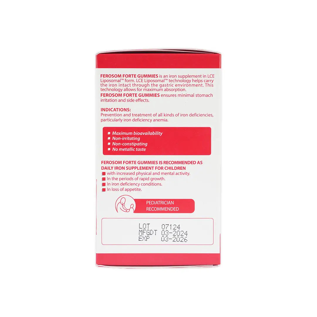 55161-Ferosom Forte Kids 60Gummies +1