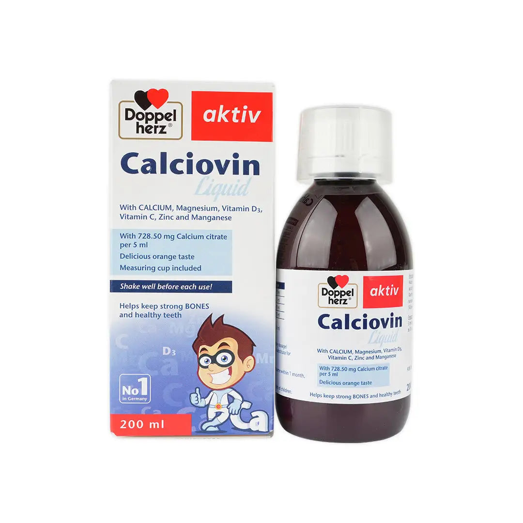 55163-Doppelherz Calciovin Liquid 200Ml +2
