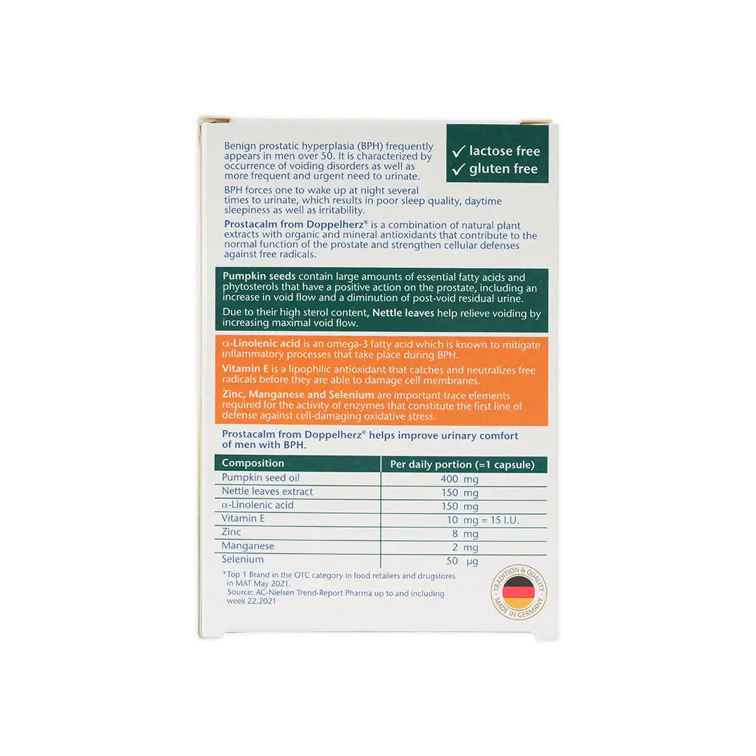 55164-Doppelherz Prostacalm 30Caps +3