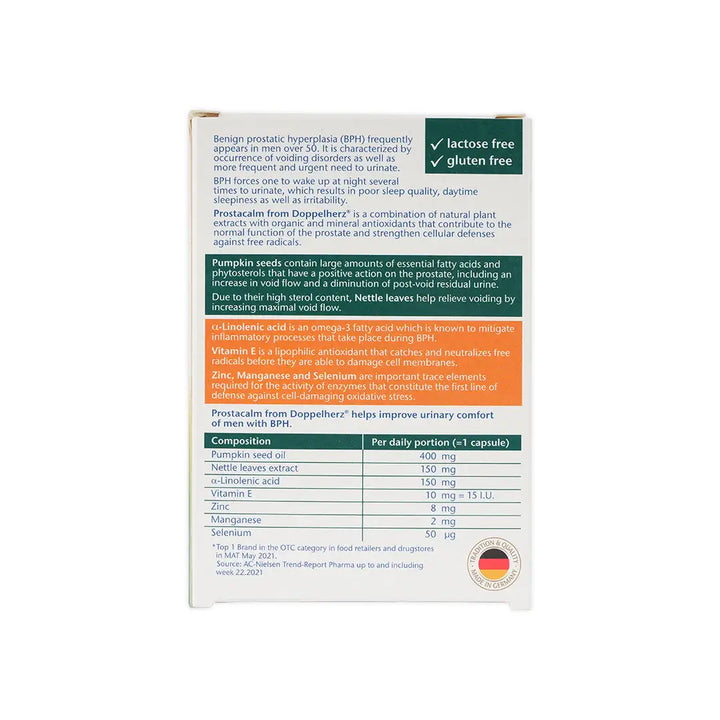 55164-Doppelherz Prostacalm 30Caps +3