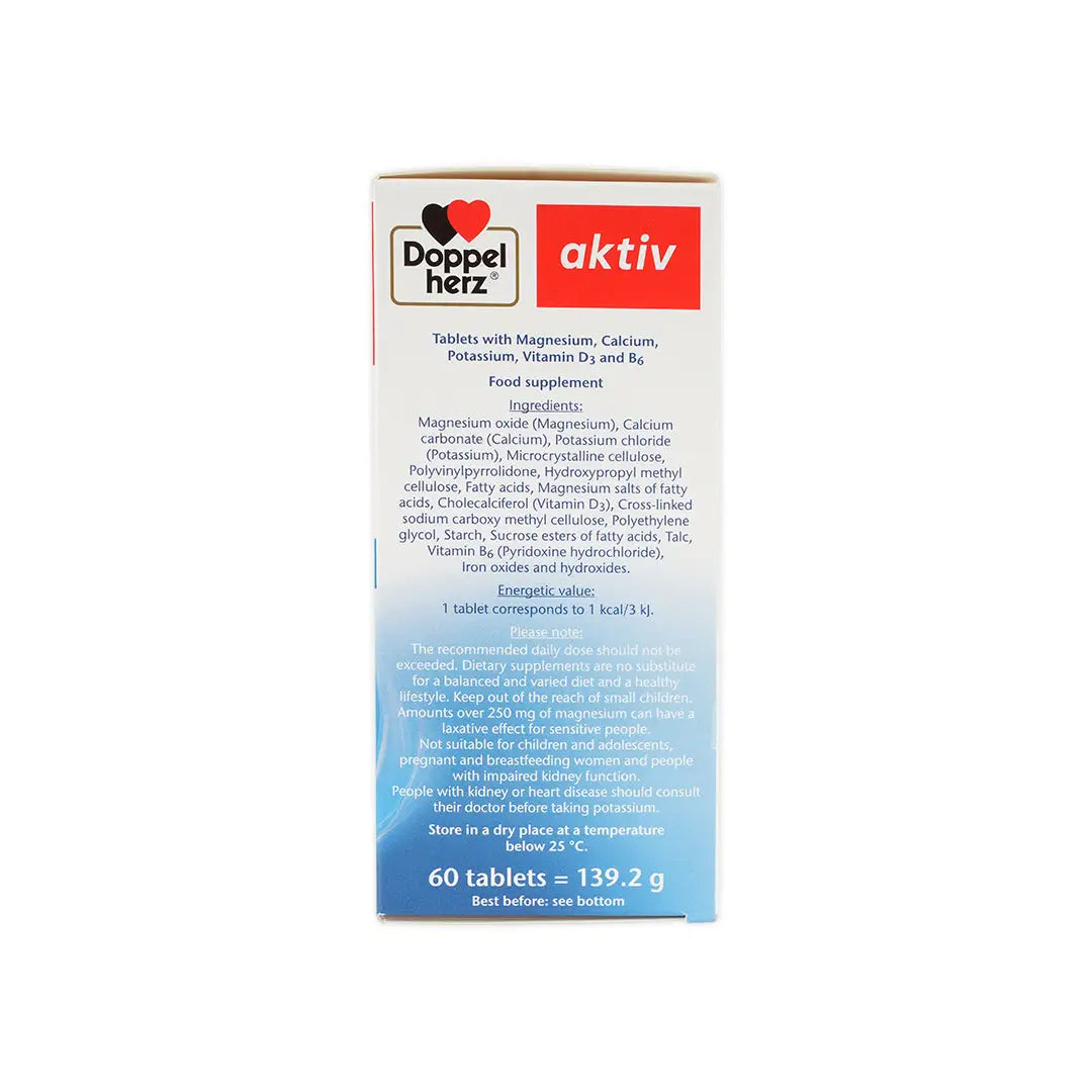 55165-Doppelherz Magnesium+Ca+Potassium 60Tabs +1