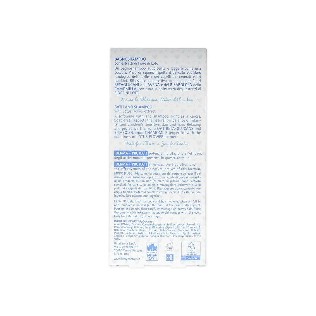 55172-Babycoccole Bath &amp; Shampoo 250ml +5