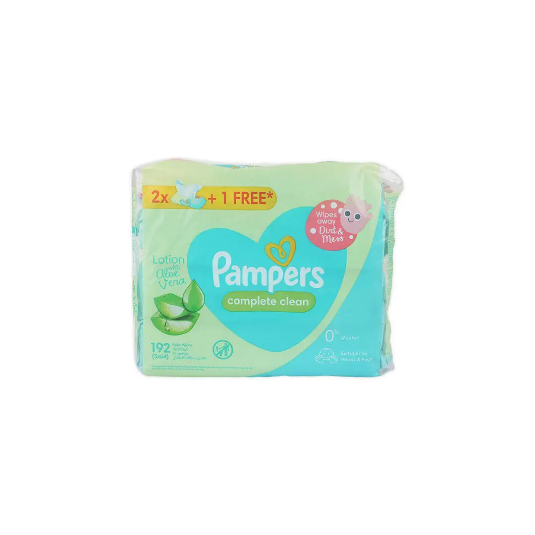 Pampers Complete Clean Wipes 64Pcs(2+1)-0114