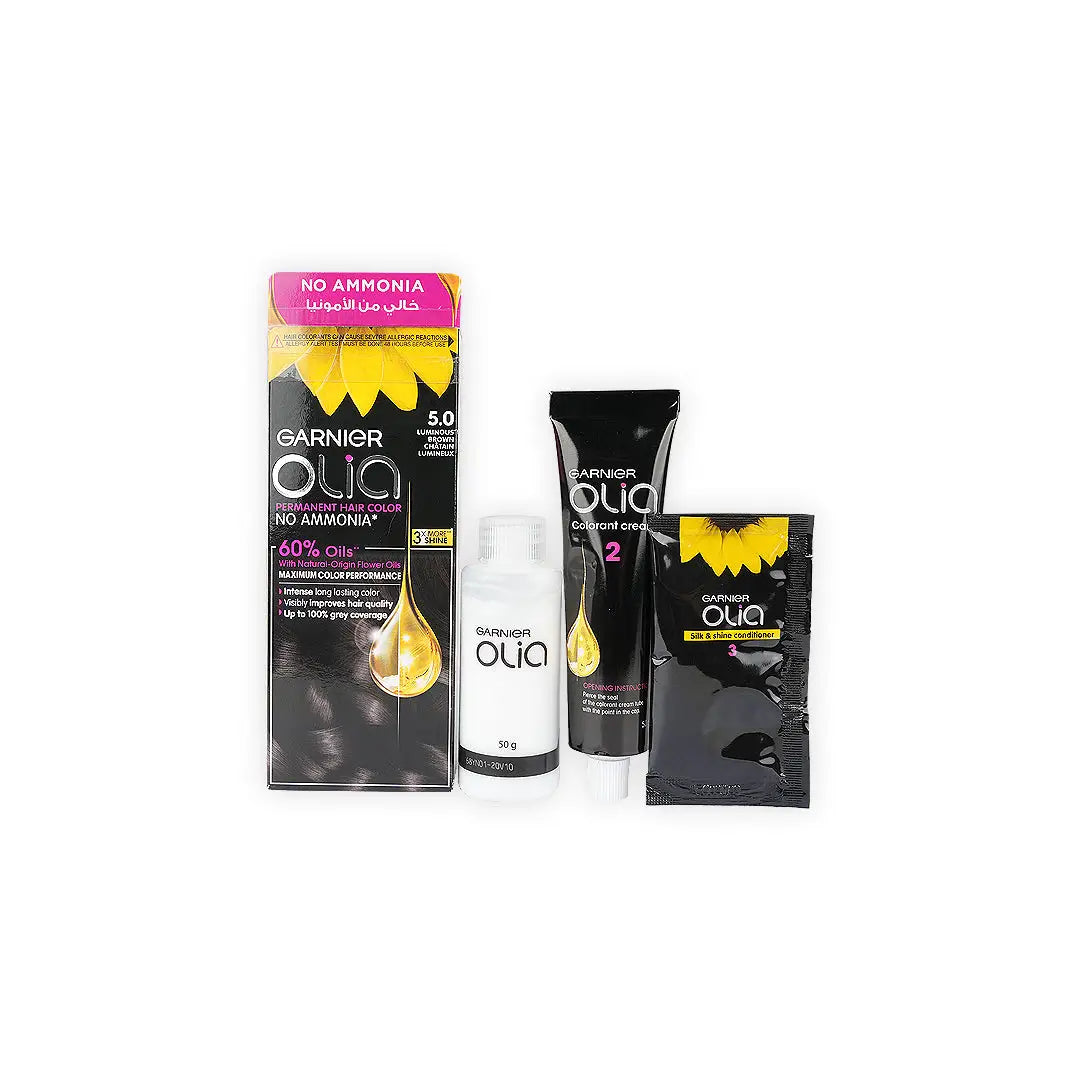 55200-Garnier Olia Hair Color No.5-Luminous Brown