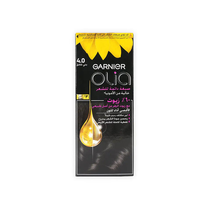 55202-Garnier Olia Hair Color No.4-Dark Brown +1