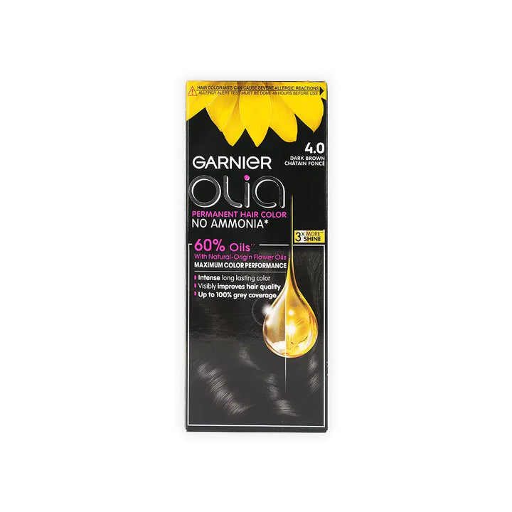 55202-Garnier Olia Hair Color No.4-Dark Brown +4