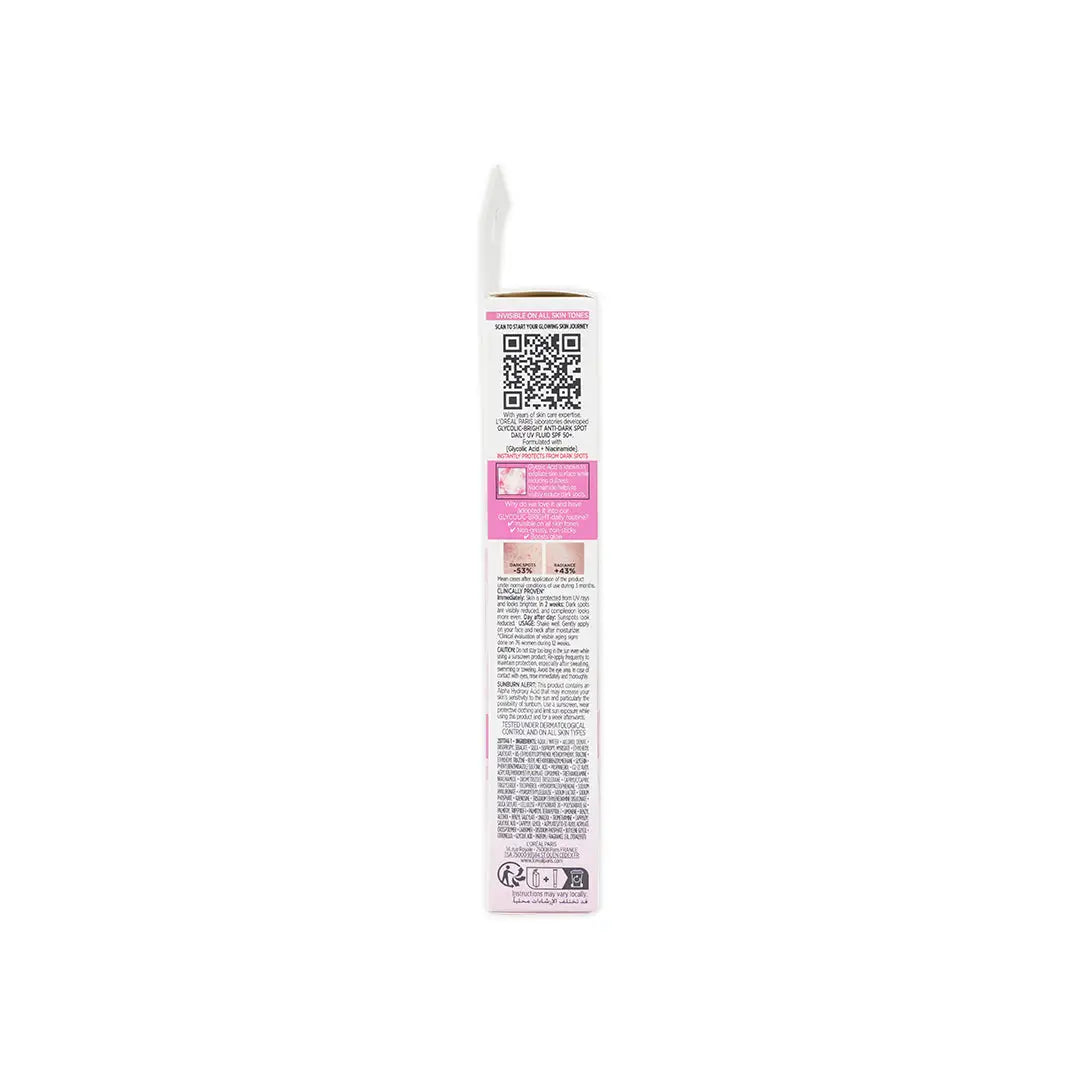 L'oreal Glycolic Bright SPF50+ 50ml