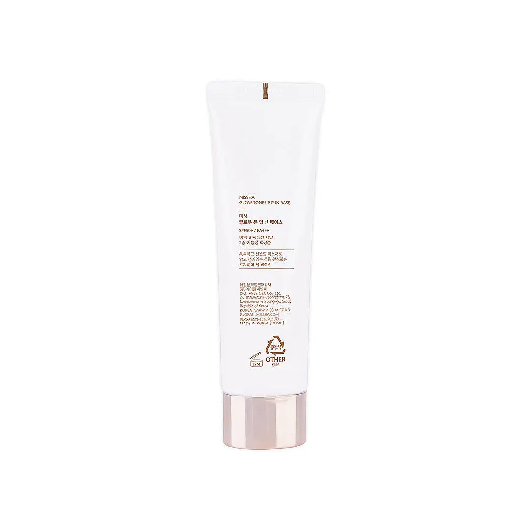 missha glow tone up sun base