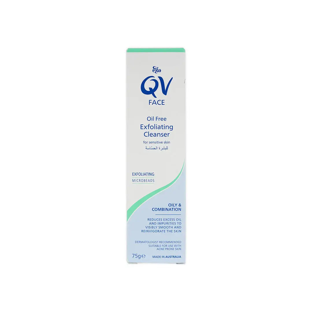 Qv Face Exfoliating Oil Free Cleanser 75g