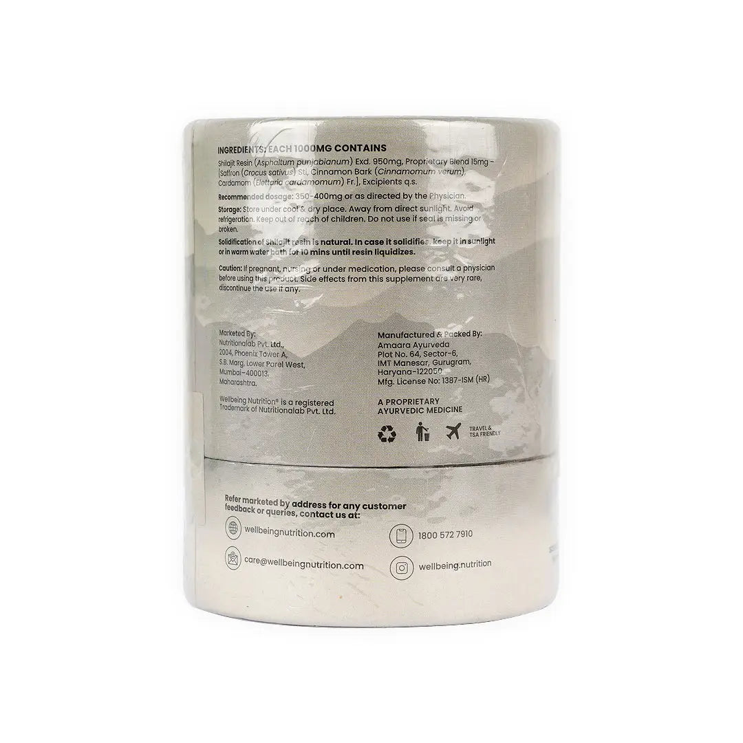 Wellbeing Shilajit Silver 20mg