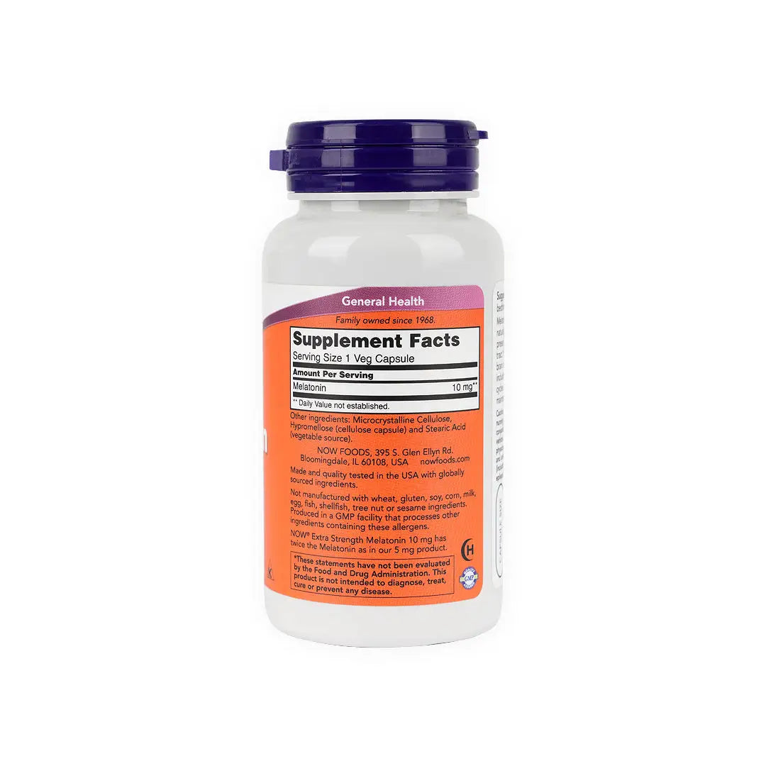 55252-NOW Melatonin 10mg 100Veg Caps +1