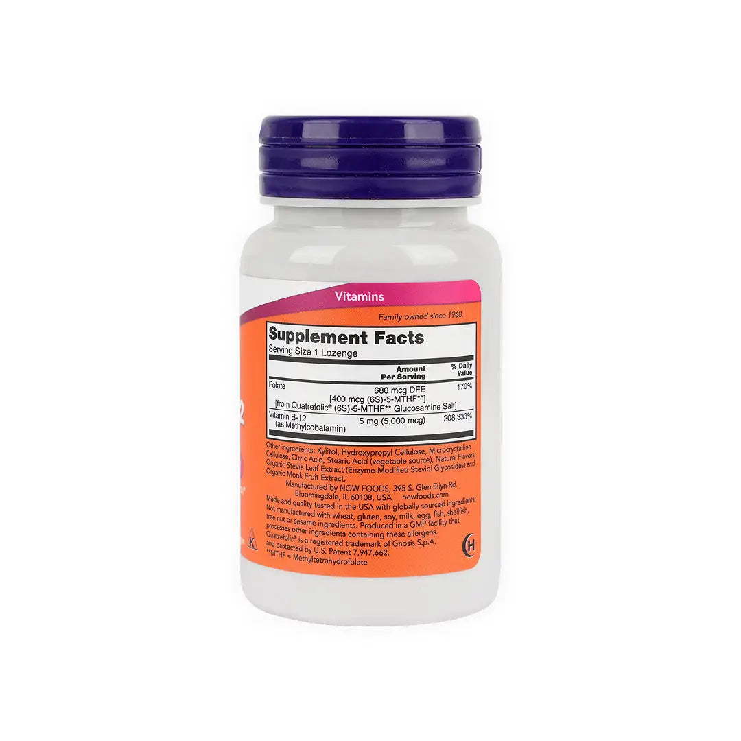 55254-NOW Methyl B12 5000mcg 60Loz +1