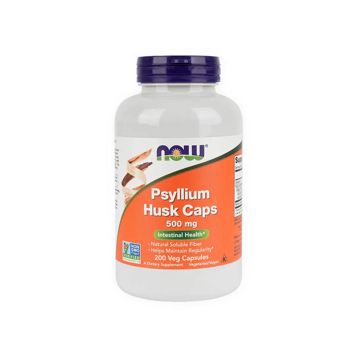 55258-NOW Psyllium Husk 500mg 200Veg Caps