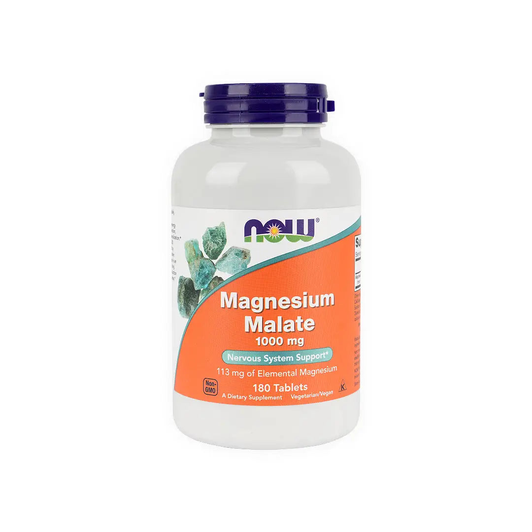 Now Magnesium Malate 1000 Mg 180 Tabs