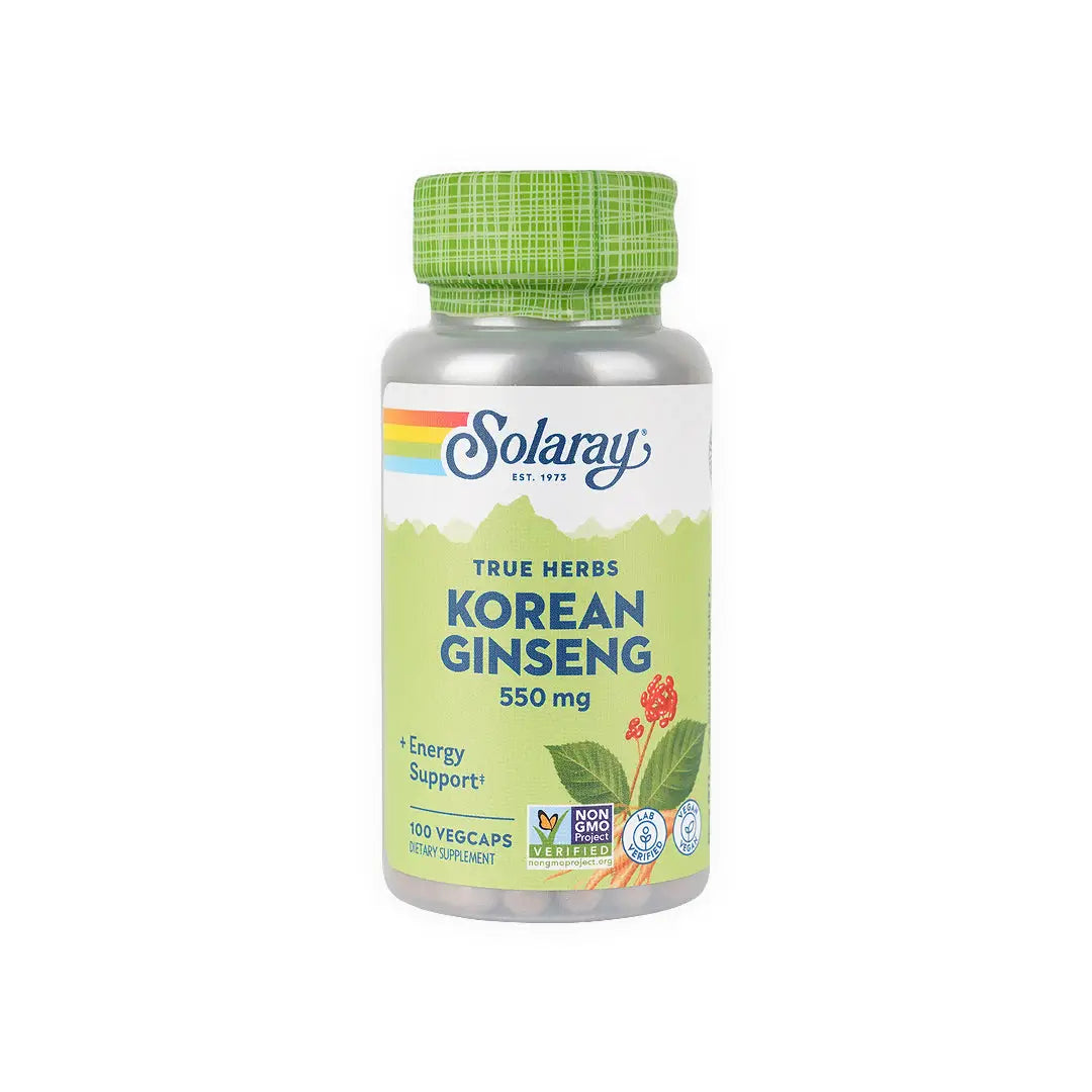 55263-Solaray Korean Ginseng 550mg 100Veg Caps
