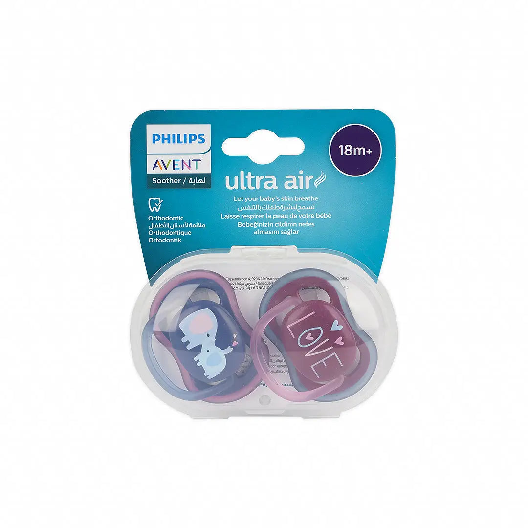 Avent Ultra Air Soother 18m+ 2Pcs-SCF349/22(PA262)