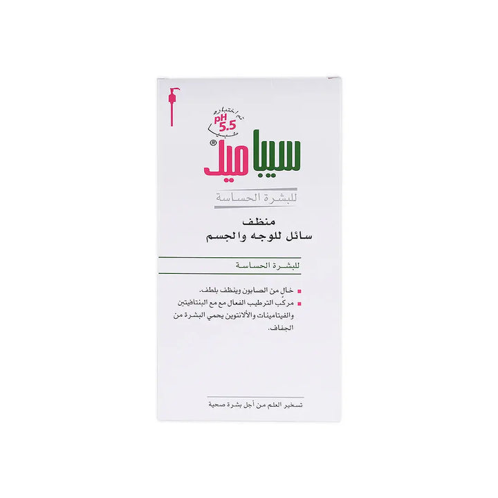 55277-Sebamed Sensitive Skin Face &amp; Body Wash 1000ml +6