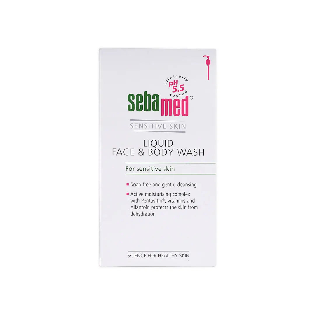 55277-Sebamed Sensitive Skin Face &amp; Body Wash 1000ml +3