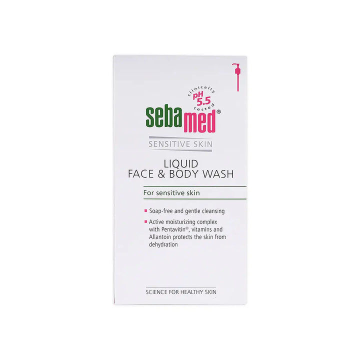 55277-Sebamed Sensitive Skin Face &amp; Body Wash 1000ml +3