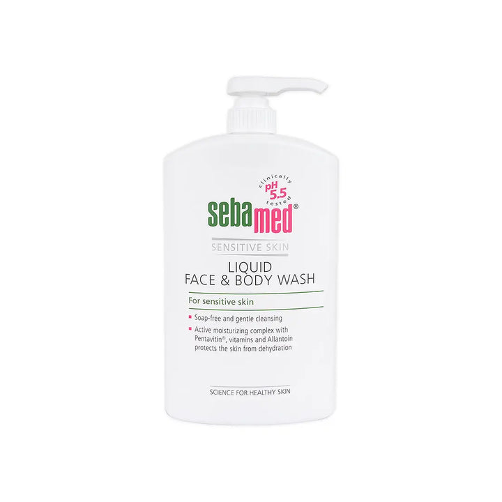 55277-Sebamed Sensitive Skin Face &amp; Body Wash 1000ml +1