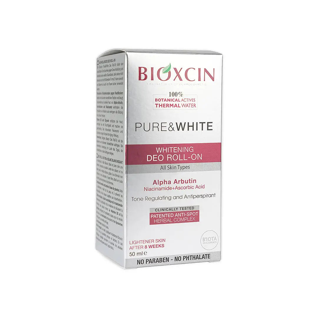 55284-Bioxcin Pure & White Whitening Deo Roll On 50ml +1