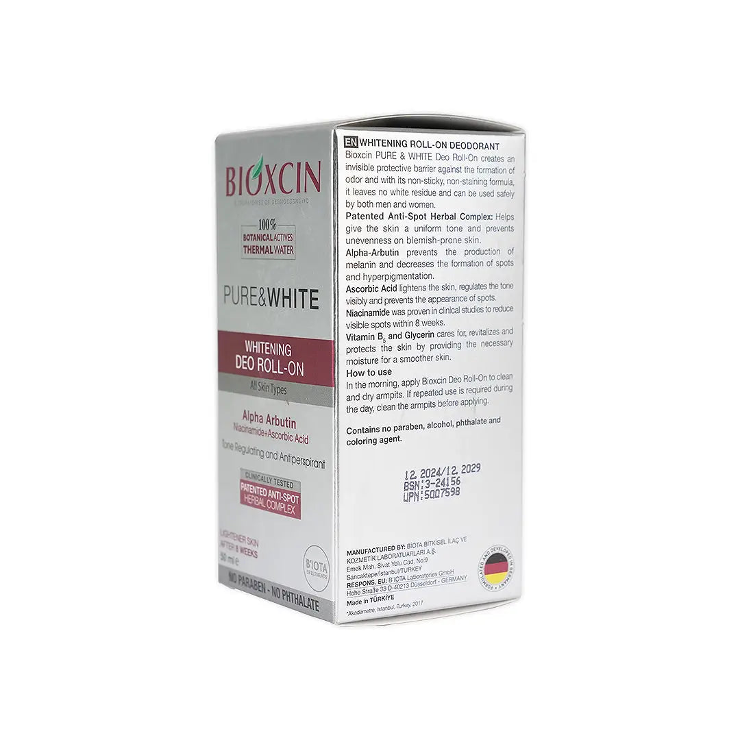 Bioxcin Pure & White Whitening Deo Roll On 50ml