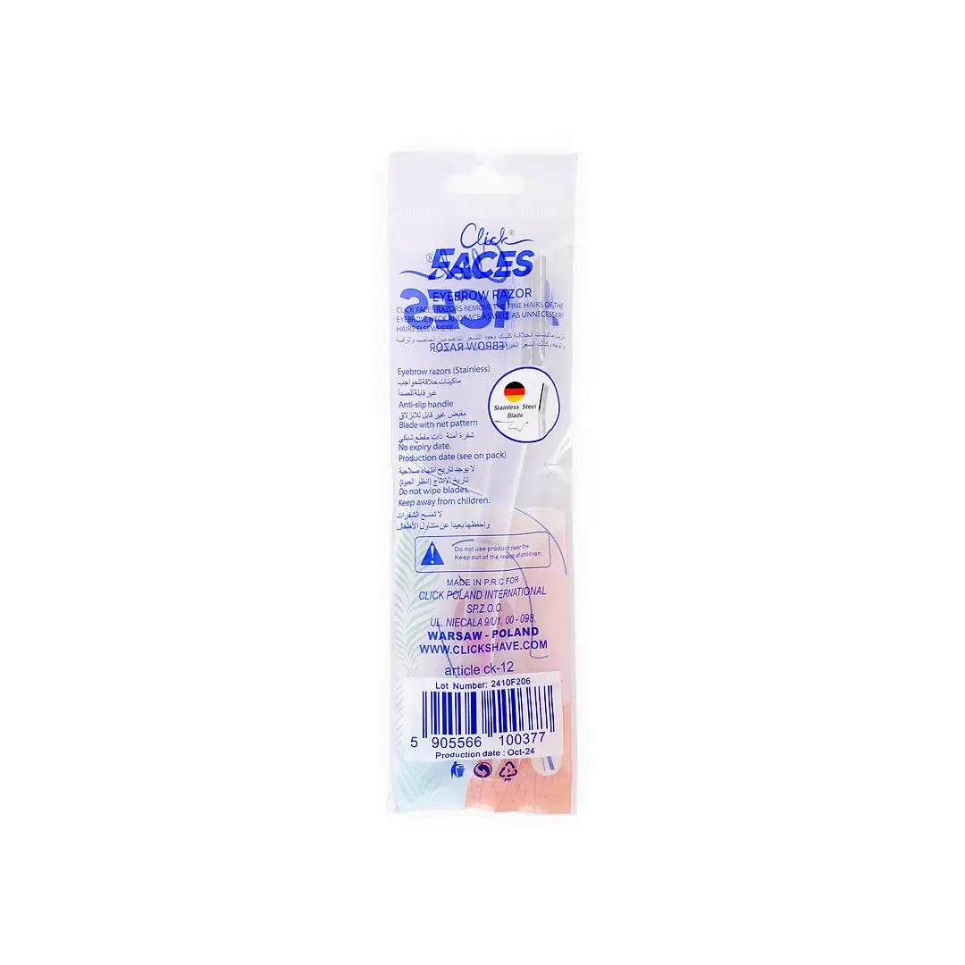 55310-Click Eyebrow Razor 1Pc +1