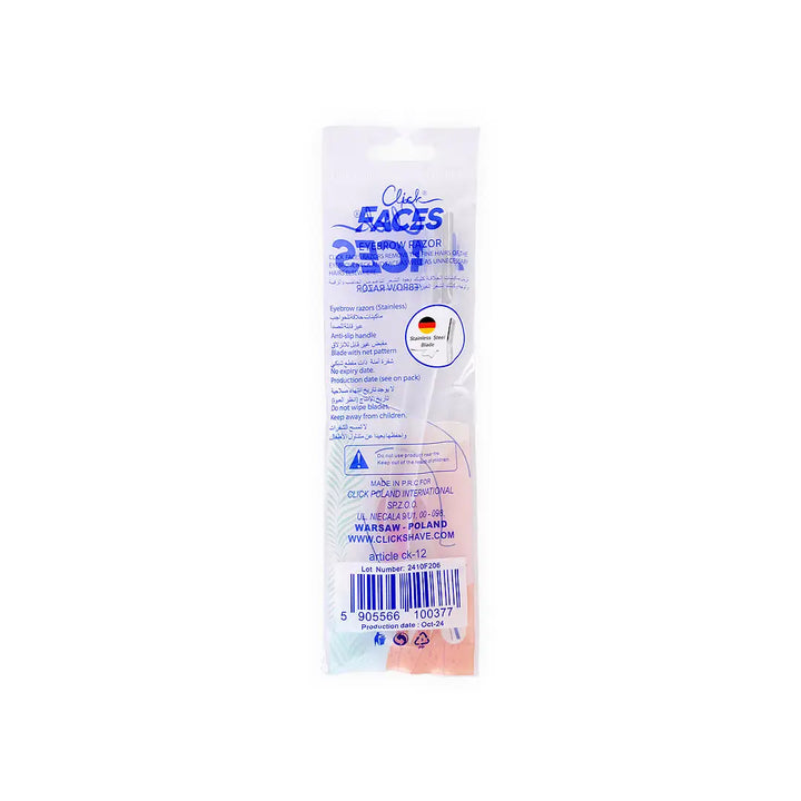 55310-Click Eyebrow Razor 1Pc +1
