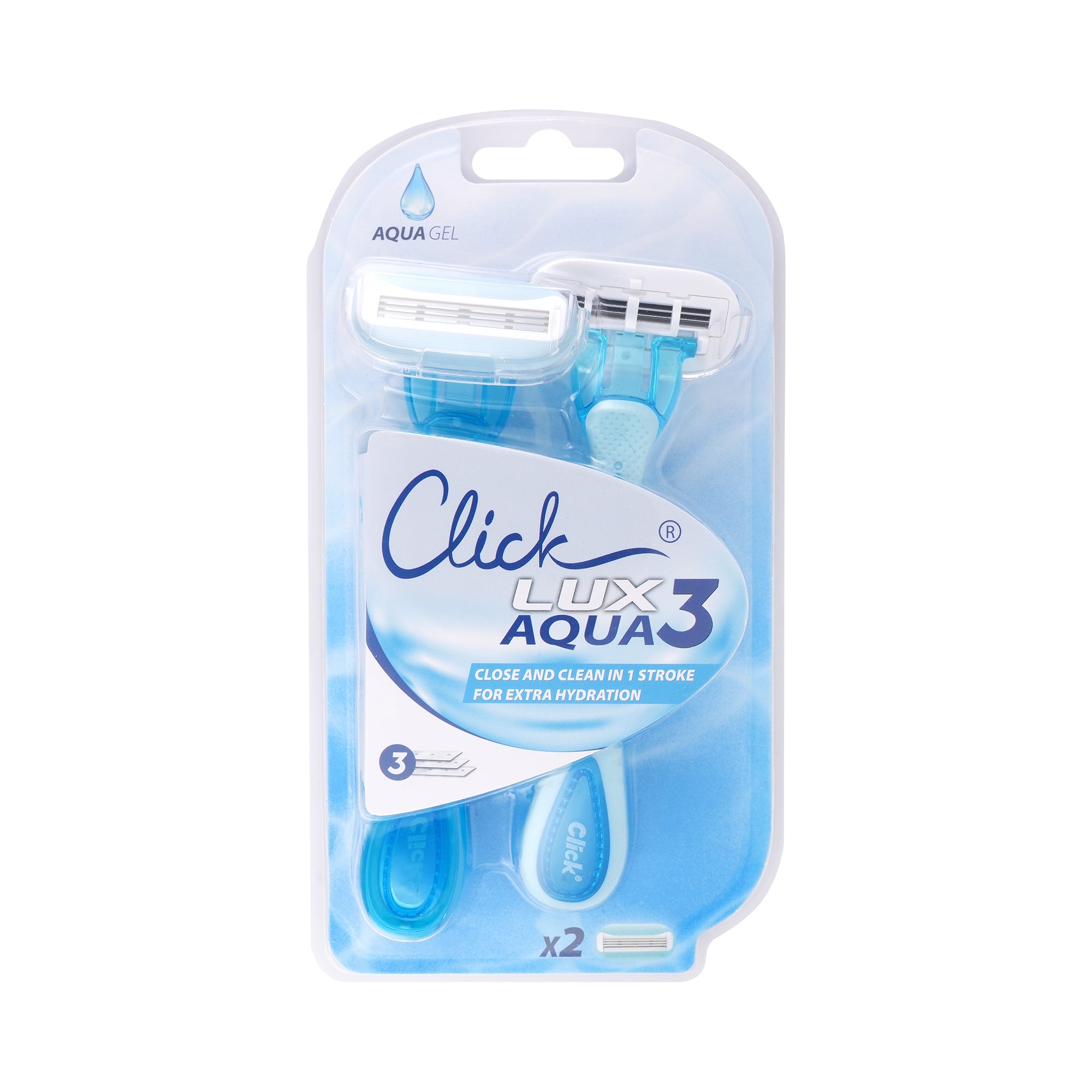 55311-Click Lux3 Aqua 3Blades 2Pcs