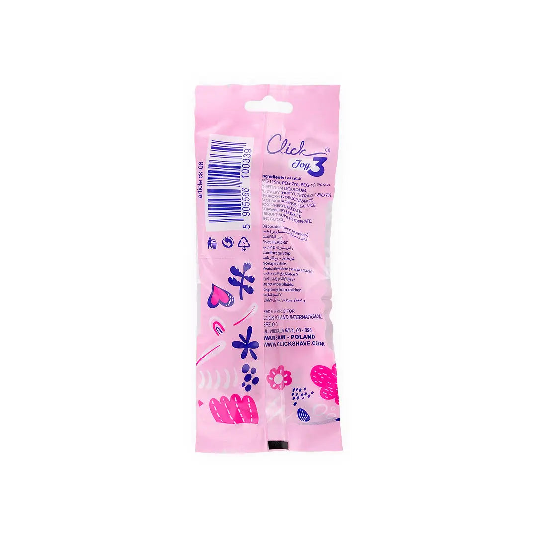 55315-Click Joy 3Blades Strawberry 1Pc +1