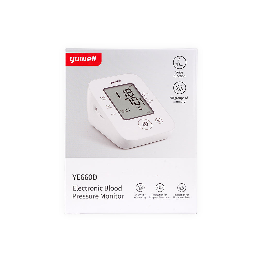 Yuwell Upper Arm BP Monitor with Adaptor-YE660D