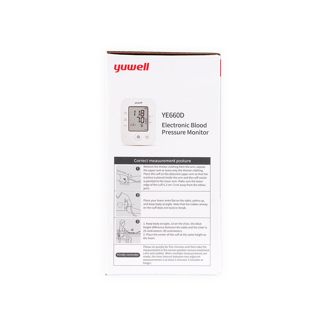 Yuwell Upper Arm BP Monitor with Adaptor-YE660D