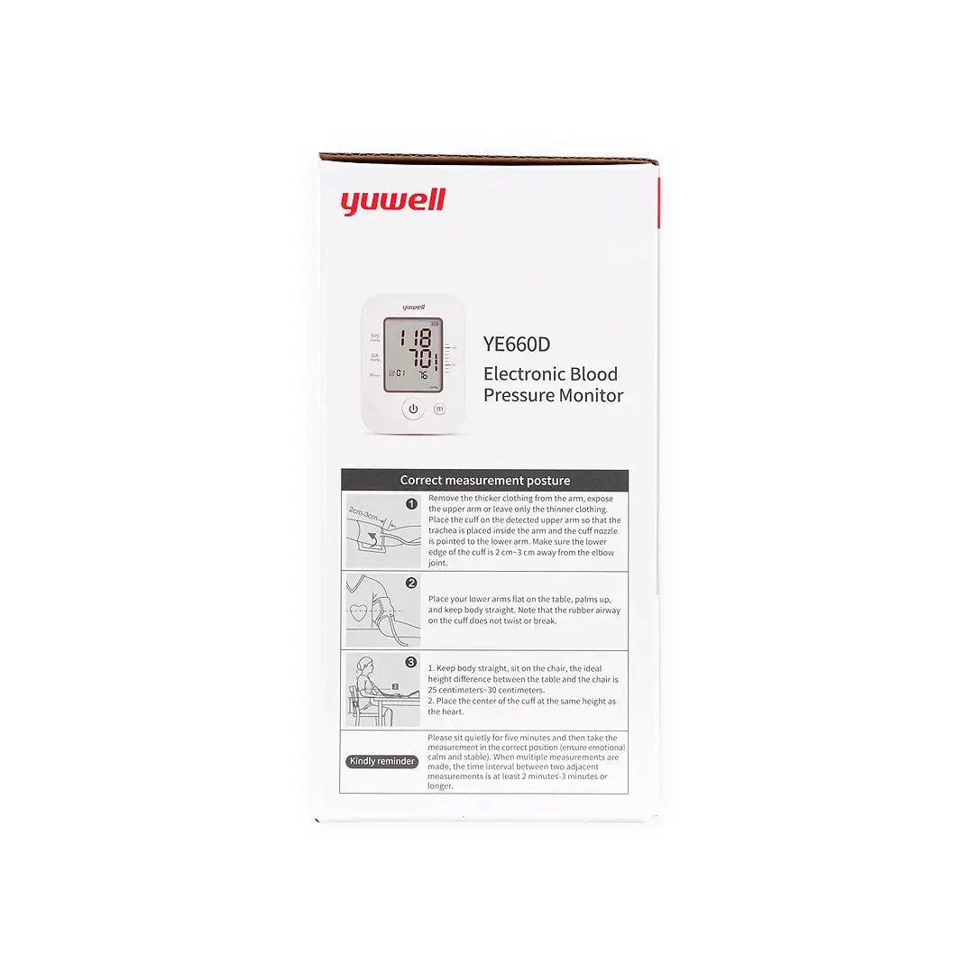 Yuwell Upper Arm BP Monitor with Adaptor-YE660D