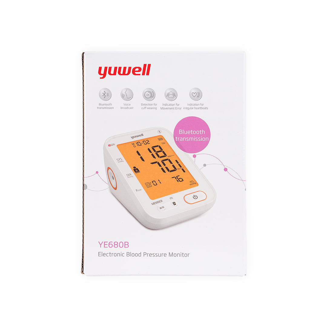 Yuwell Upper Arm BP Monitor with Adaptor-YE680B