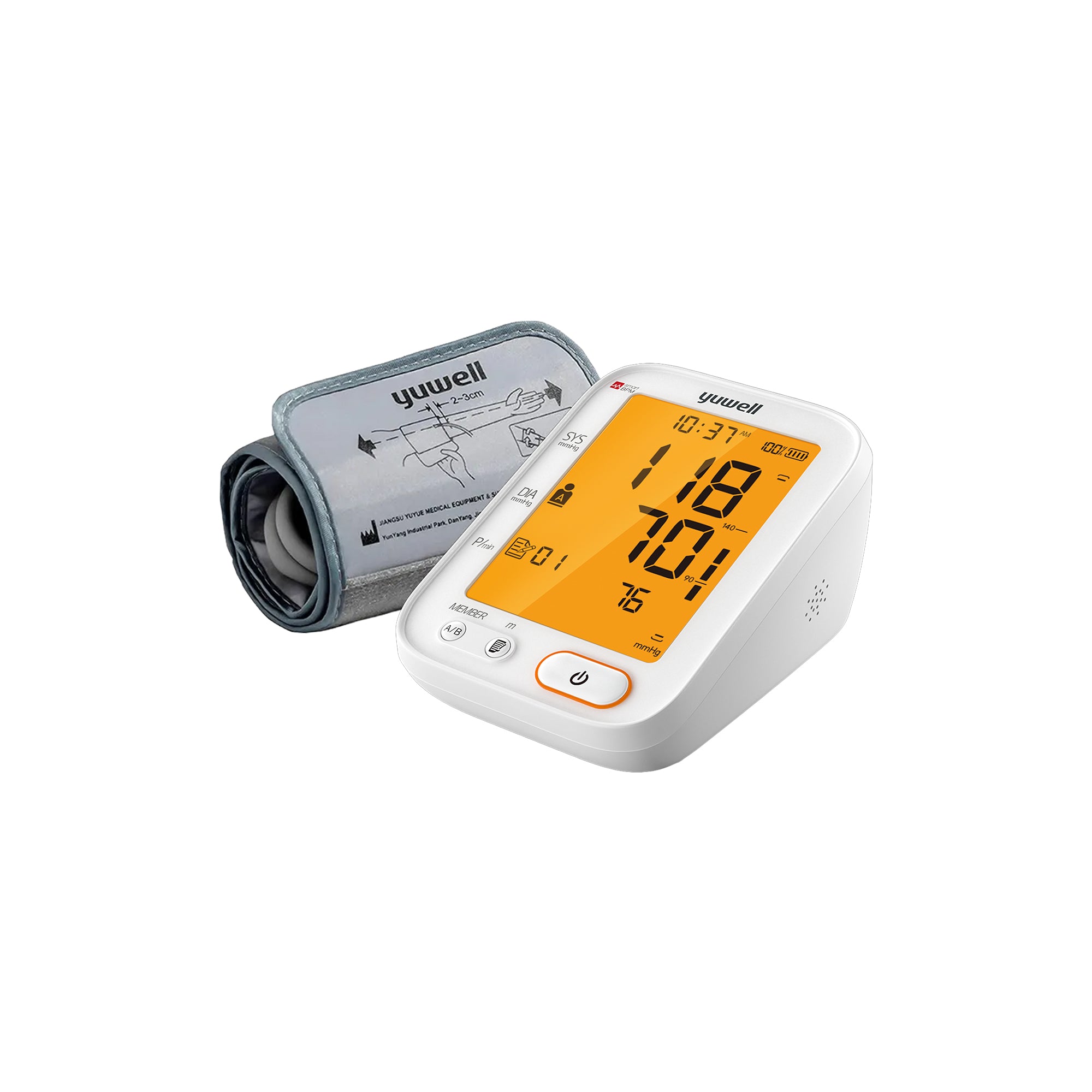55319-Yuwell Upper Arm BP Monitor with Adaptor-YE680B +5