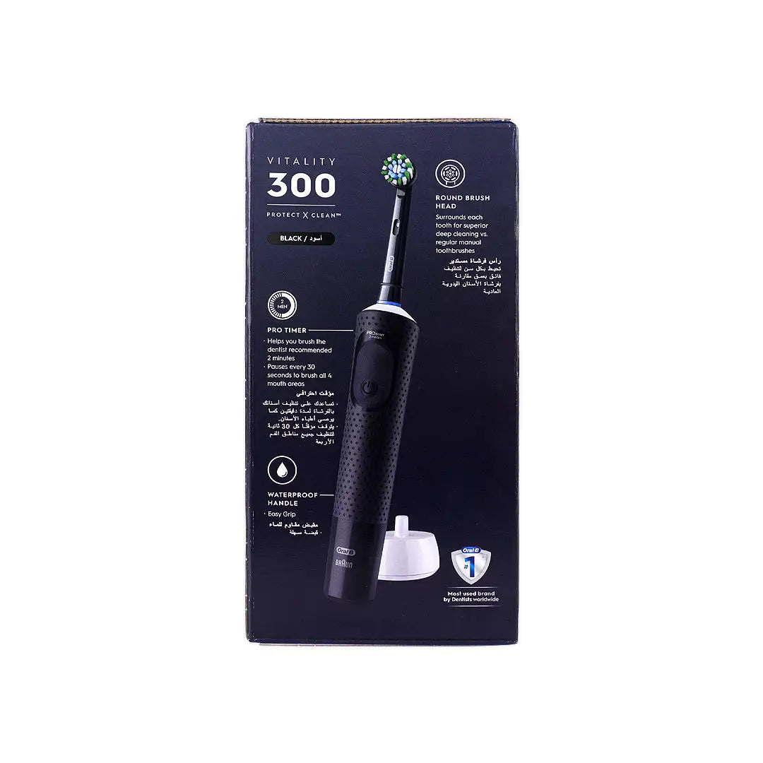 Oral-B Vitality D300 Rechargeable Toothbrush-Black