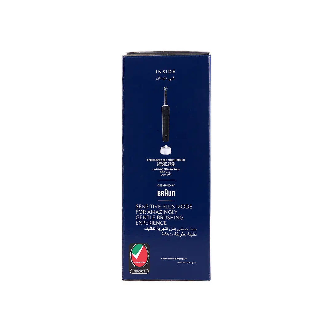 Oral-B Vitality D300 Rechargeable Toothbrush-Black