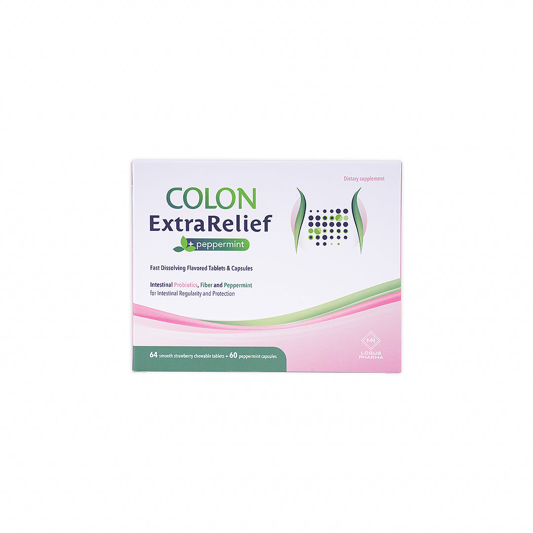 Colon Extrarelief 64 Chewable Tablets+60 Peppermint Capsules