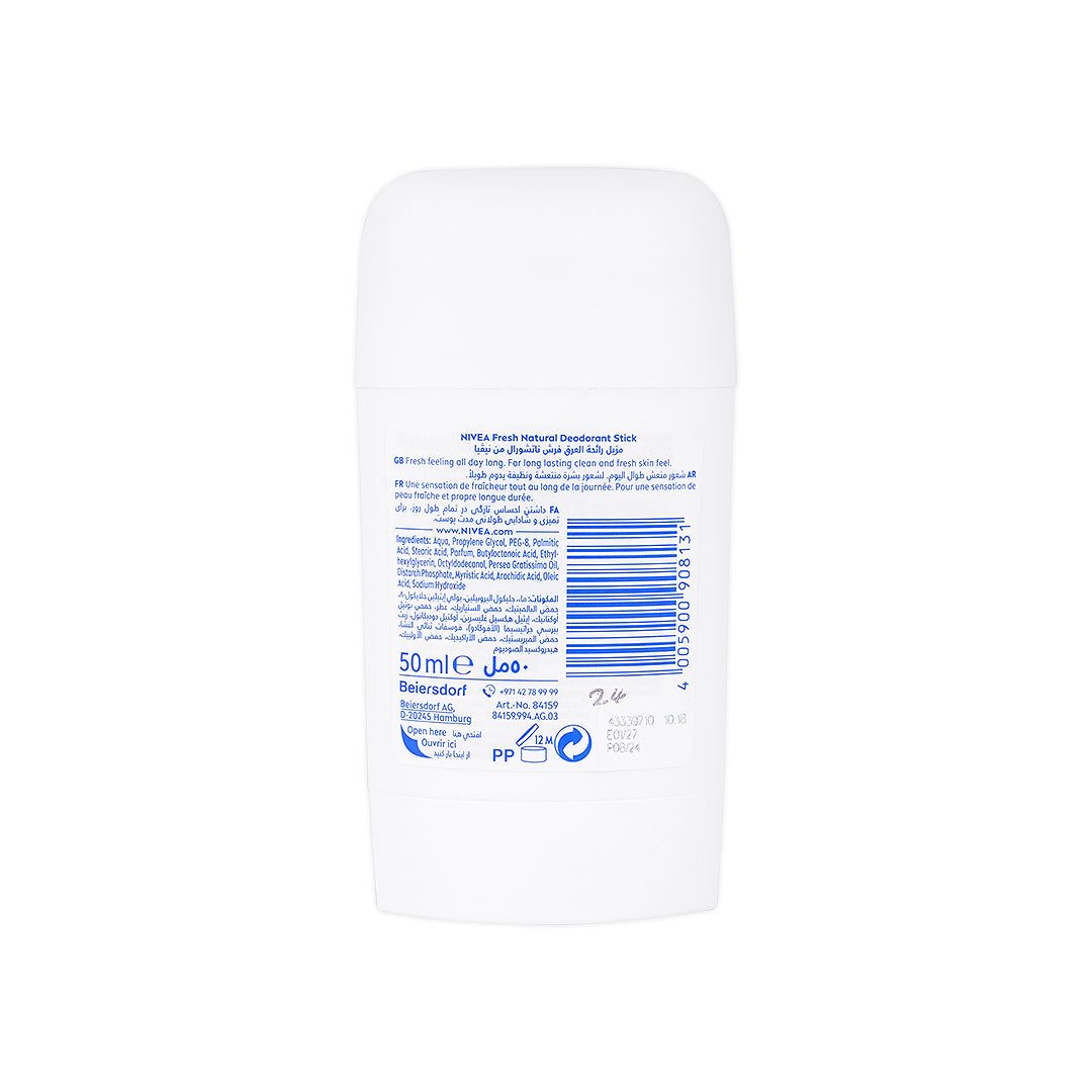 Nivea 48h Deodorant Stick 50ml-Fresh Natural