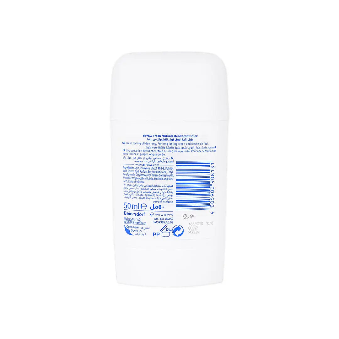 Nivea 48h Deodorant Stick 50ml-Fresh Natural