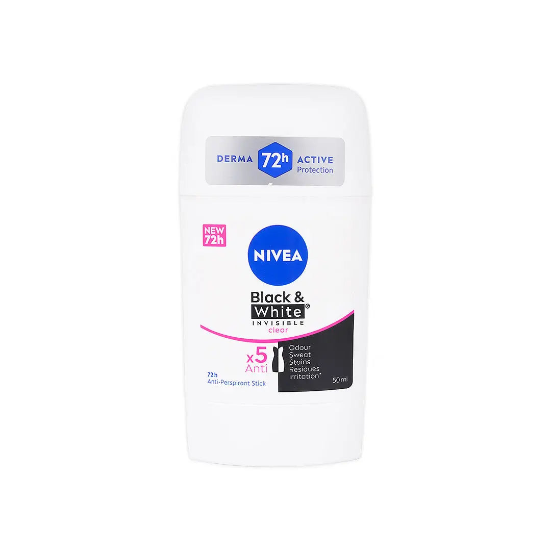 Nivea 72h Anti-Perspirant Stick 50ml-Black & White