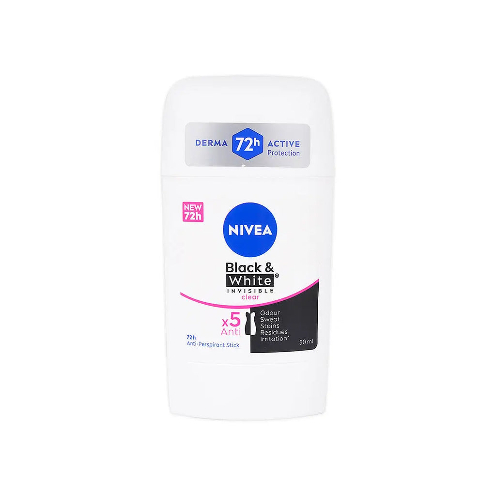 Nivea 72h Anti-Perspirant Stick 50ml-Black & White