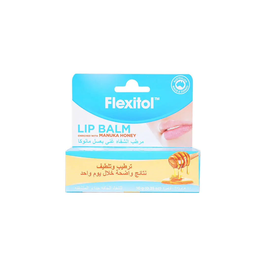 55357-Flexitol Lip Balm 10gm-Manuka Honey +1