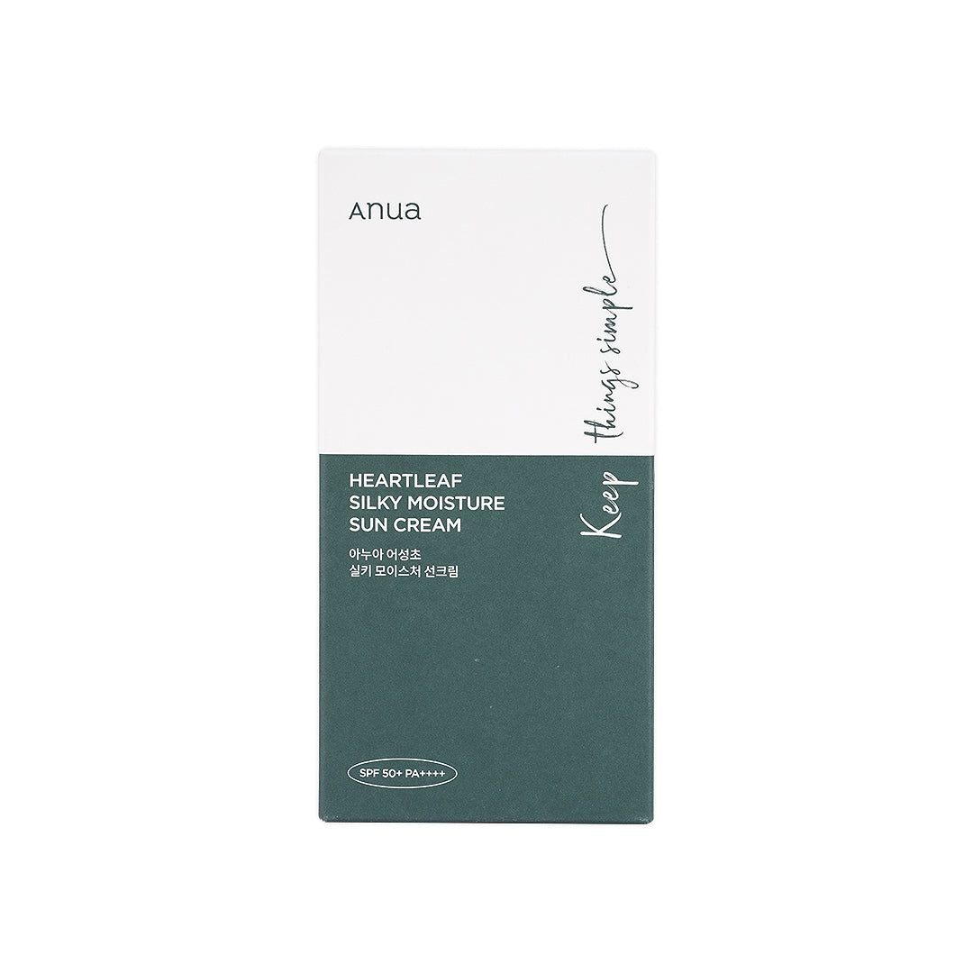 Anua Heartleaf Silky Moisture Spf50+(PA++++) Sun Cream 50ml