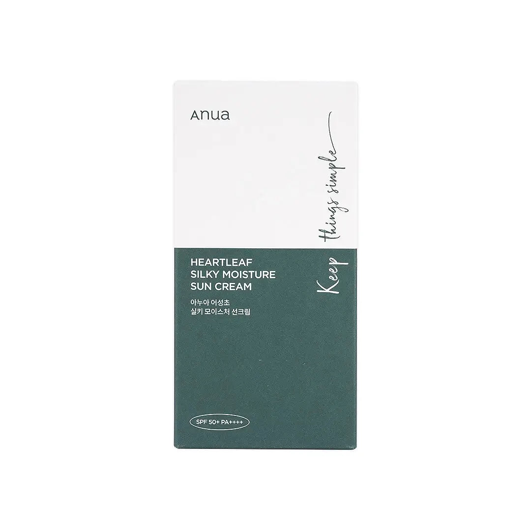 Anua Heartleaf Silky Moisture Spf50+(PA++++) Sun Cream 50ml